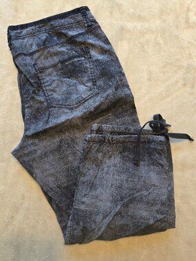 DKNY Jeans Gray Acid Wash Utility Cargo Capri Pants - Size 12